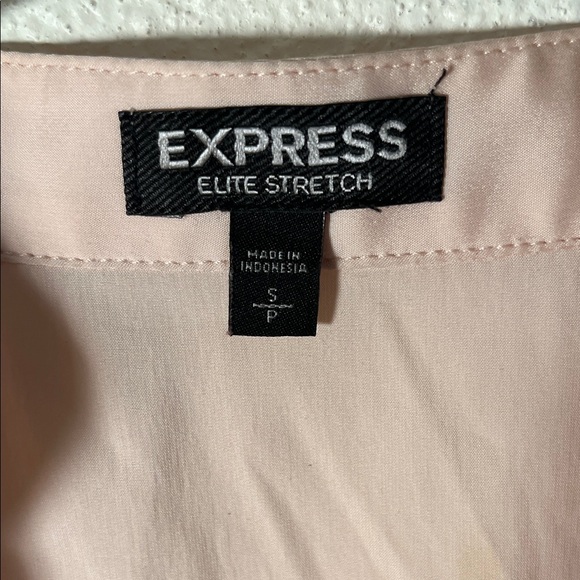 Express Light Pink Ruffle Halter Blouse - Picture 2 of 4